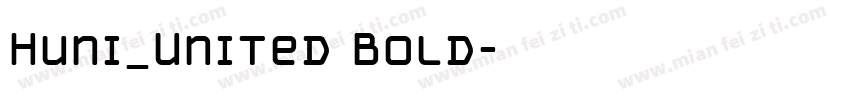 Huni_United Bold字体转换
